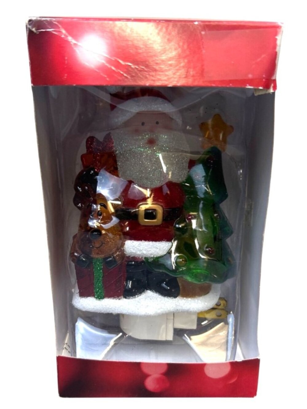 NWB St. Nicholas Square Santa Night Light Holiday Christmas Decoration